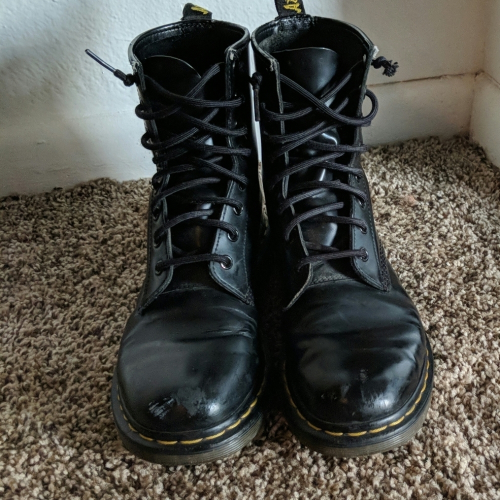 Dr. Marten's Black Leather Boots